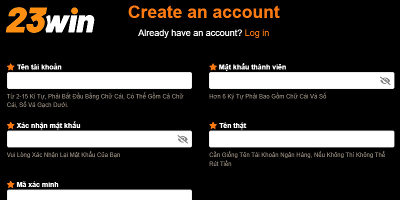 Điền đúng thông tin để bảo vệ quyền lợi cá nhân