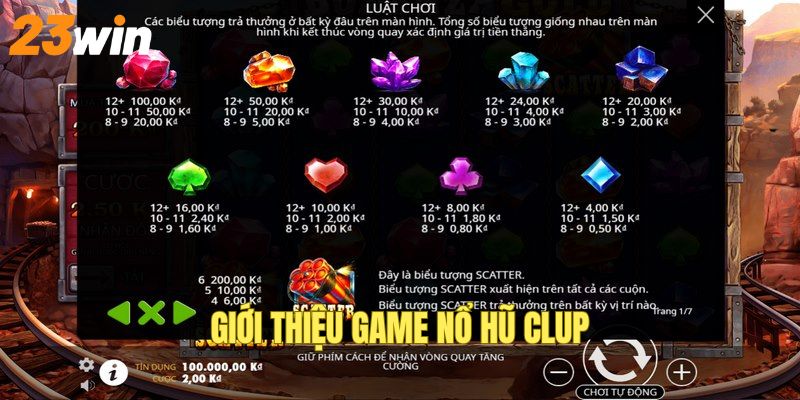 Giới thiệu về nổ hũ CLUP của 23WIN